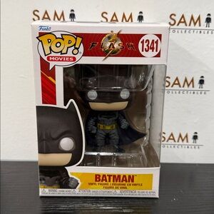 Funko Pop! Dc Flash - Batman Ben Afleck Figure #1341 + Protector